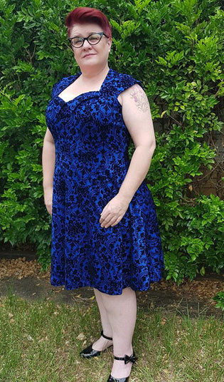  Feverfish Kate Dress in Royal Blue by Paula Olds