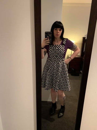  Hell Bunny Pokerface Pinafore Dress by Bec Huntsman