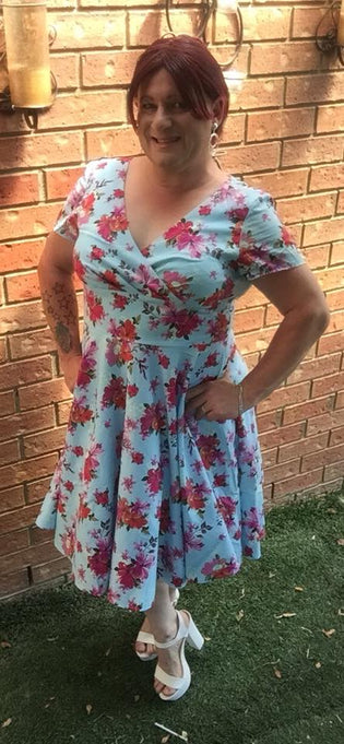  Hell Bunny Alyssa Mid Dress by Miss Bunny Bordello