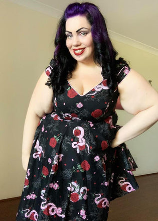  Hell Bunny Python Rose 50's Dress By Michelle Dircks