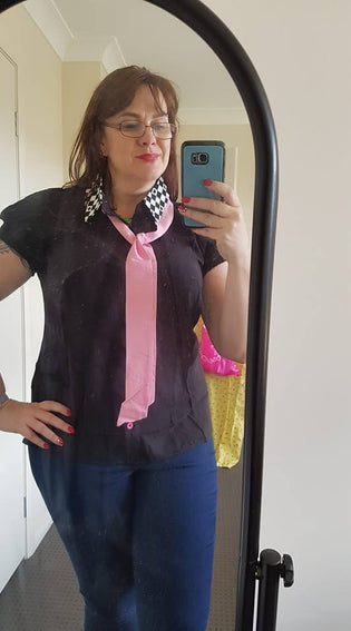  Hell Bunny Pokerface Blouse by Yvonne Kirk