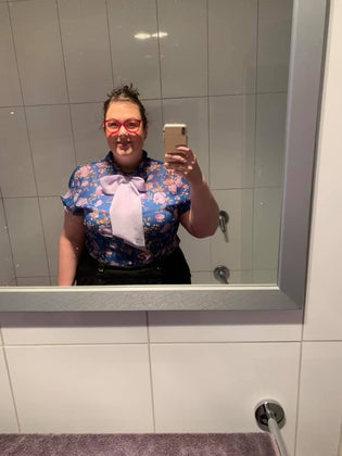  Hell Bunny Violetta Blouse by Carmen Burns