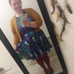  Offend My Eyes Possessed Pets Skater Dress by Lisa Huddleston