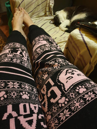  Sourpuss Cat Lady Leggings (Pre-order) by Tiffany Toth
