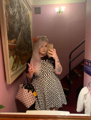  Hell Bunny Pokerface Pinafore Dress by Jyrdan Chidgey