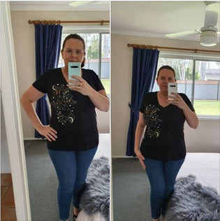  Lucky 13 T-Shirt in Bad Kitty by Jennifer Bourke