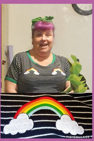  Hell Bunny Rainbow Top by Wendy Blanchard