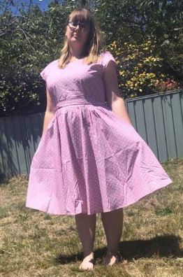 Chicstar Arc Collar Dress in Pink  (Pre-order) by Shana Anyon