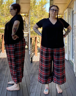  Hell Bunny Riot Culottes in Red by Emilie Obscura
