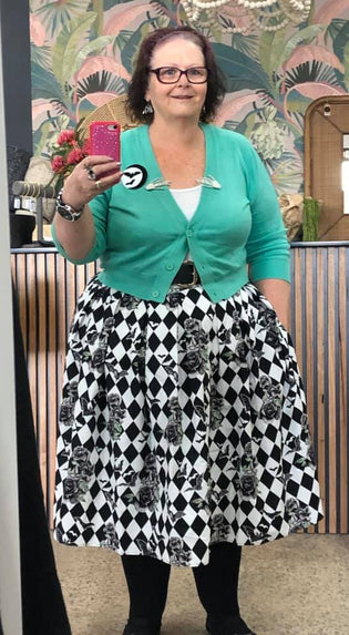  Hell Bunny Hauntley 50's Skirt by Joanne Gooch