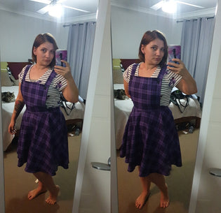 Hell Bunny Karine Pinafore Dress by Melissa Kaycee
