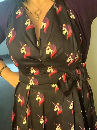  Lady Vintage Dorothy Dress in Rainbow Unicorn (Pre-order) by Bec Huntsman