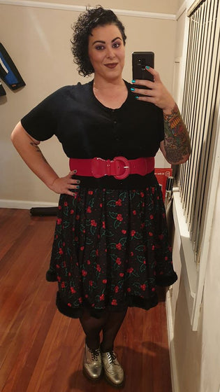  Sourpuss Holly Bats Sophia Dress by Cassie Potbury