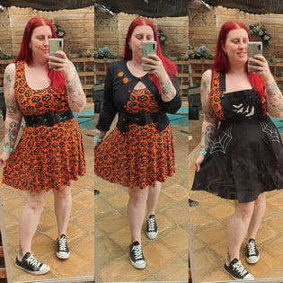  Hell Bunny Miss Muffet Pinafore and Sourpuss Items (Pre-order) by Kim Moyse