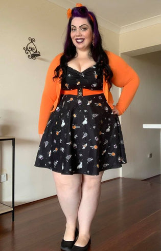  Hell Bunny Trick or Treat Mid Dress by Michelle Dircks