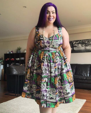  Hell Bunny Be Afraid Mid Dress by Michelle Dircks