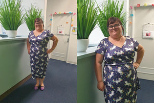  Lady Vintage Elsie Dress in Stellar Unicorn Print (Pre-order) by Carmen Barnard
