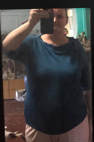 Banned Addicted Top in Teal by Rachael Hoey