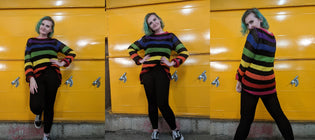  Killstar Over the Rainbow Punk Knit Sweater by Caitlin Bradley