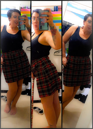  Hell Bunny Clash Mini Skirt by Caroline Winefield