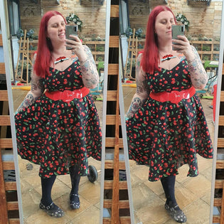  Hell Bunny Sweetie Dress in Black by Kim Moyse