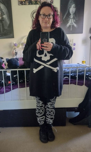  Killstar Haxa Leggings and '2 the Bone' Sweater by Rebecca Hunt