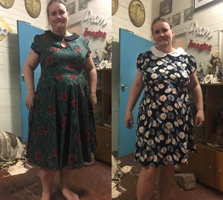  Hell Bunny Leonara 50's Dress and Hell Bunny Daisy Mini Dress by Rachael Hoey