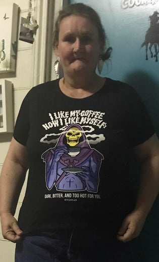  Killstar Dark and Bitter Skeletor T-shirt by Rachael Hoey