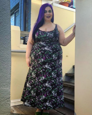  Sourpuss Garden Witch Maxi Dress by Michelle Dircks