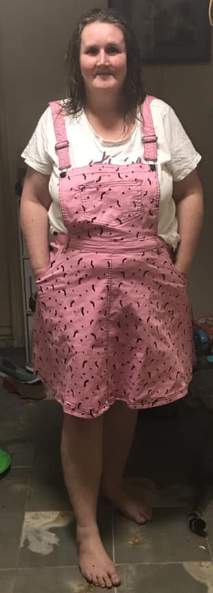  Hell Bunny Bat Pinafore in Pink by Rachael Hoey