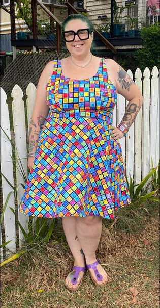  Retrolicious 'Real Chemistry' Skater Dress by Millie Wong