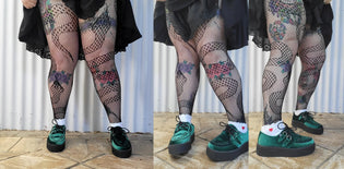  Pamela Mann Snake Fishnet Tights by Kim Moyse