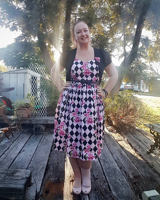 Hell Bunny Harlequin 50's Dress by Emily Freeman