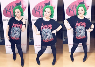 Killstar Crypt Batwing Tunic - Kitty Deluxe Selfie