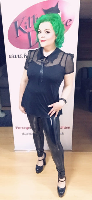  Chicstar Sabbath Top in Black - Kitty Deluxe Selfie