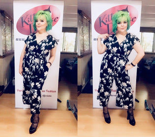  Hell Bunny Sagano Jumpsuit - Kitty Deluxe Selfie