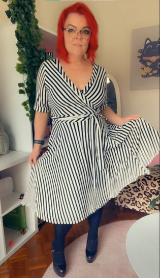  Dolly & Dotty Matilda Dress in Stripes - Kitty Deluxe Selfie