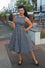 Lady Vintage Hepburn Dress in Heart Gingham