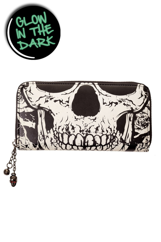 Banned Alternative Skull Face Wallet Glow in the Dark!