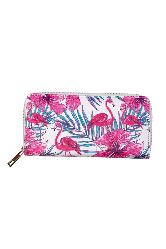 Banned Retro Pink Moon Flamingo Wallet