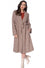 Banned Queen Betty Classic Trench Coat in Neutral Tone Check