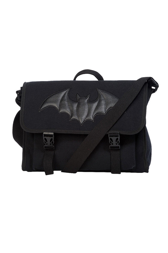 Banned Dragon Frenzy Messenger Laptop Bag Bat Motif