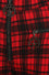 Banned Alternative Damien Stretch Skinny Trousers in Red Tartan