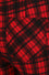 Banned Alternative Damien Stretch Skinny Trousers in Red Tartan