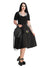 Banned Alternative Skeleton Heart Hands Top in Black