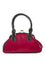 Banned Retro Night Lovers Handbag Purse in Burgundy and Black