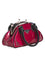 Banned Retro Night Lovers Handbag Purse in Burgundy and Black