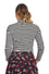 Banned Retro Spooks and Stripes Top with Neck Tie Detail