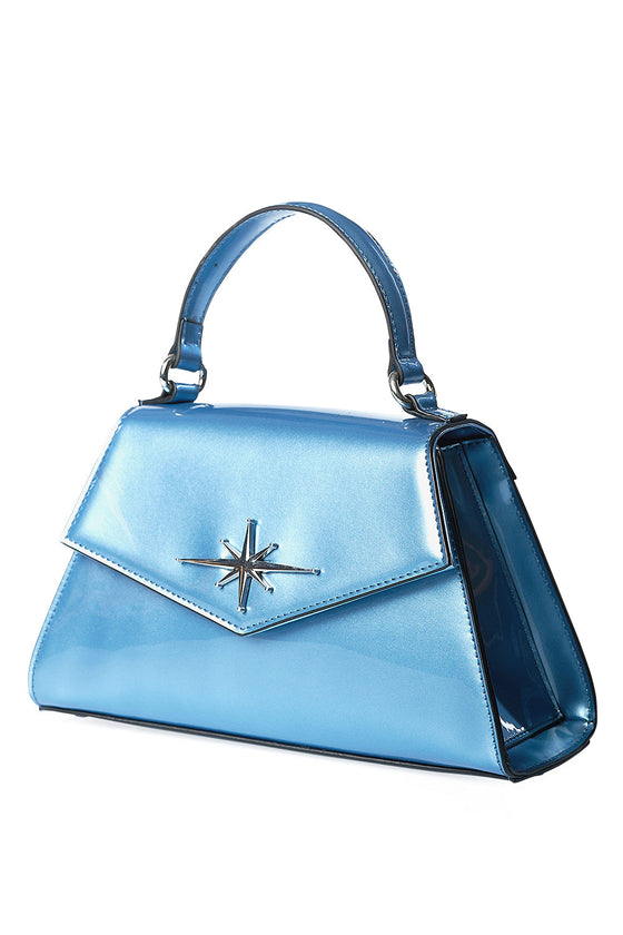 Banned Retro Dance the Night Away Handbag Purse in Blue