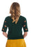 Banned Retro Scandi Fox Top Jumper in Green Knitted Christmas